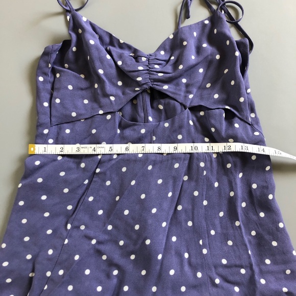 Reformation Tamara Viola Dress - purple polka dot - Picture 10 of 12